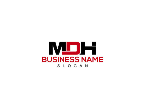 Letter MDH Logo Icon Vector Image Design For Company or Business