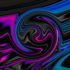 Fluid Art. Abstract colorful background, wallpaper, texture. Mixing paints. Modern art. Marble texture. Dream. İmagination, Mandala.