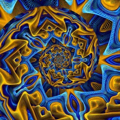 Fluid Art. Abstract colorful background, wallpaper, texture. Mixing paints. Modern art. Marble texture. Dream. İmagination, Mandala.