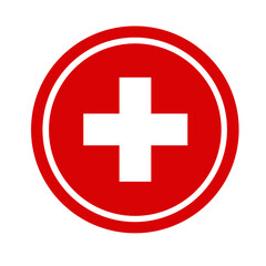 icon, cross, button, medical, symbol, plus, aid, sign, health, red, first, switzerland, emergency, swiss, first aid, medicine, flag, hospital, pharmacy, isolated, green, add, doctor, illustration, car