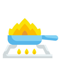 flambe flat icon