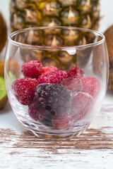 Berries in the glass