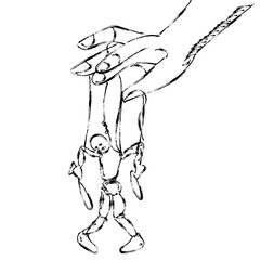 sketch vector illustration hand gesture. fist, finger pointing, thumbs up, pinch