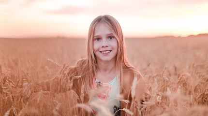 girl in a field