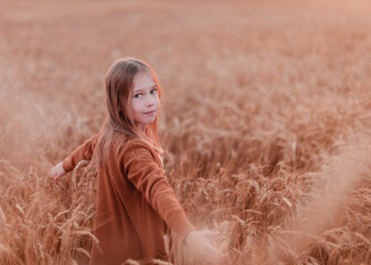 girl in a field