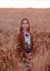 girl in a field