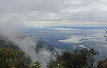 Fototapeta premium clouds over the mountains
