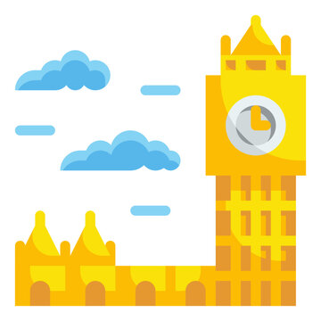 Big Ben Flat Icon