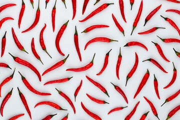 Red Hot Chili Peppers Muster Textur Hintergrund. © gitusik