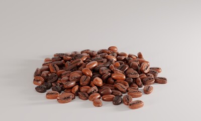 Obraz premium coffee beans There is one pile