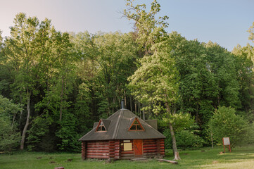 House of wood in the middle of the forest © yana_novak22