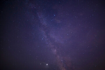 Milky Way galaxy in night sky
