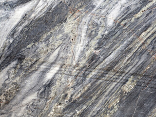 Black white marble texture in opencast mine