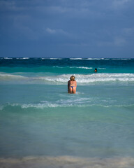 person on the beach