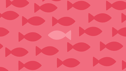 A Concept Background of Fish Swimming Against the Flow
