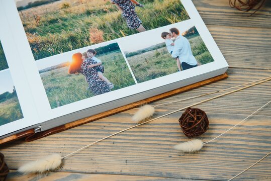 Premium Photo book Family, Great Size, Wooden Cover, Solid Pages, Quality Printing.