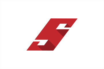 3d style letter S logo design. a logo for technology.