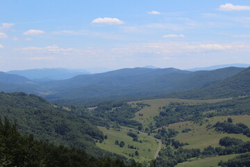 Naklejka premium view from the mountain