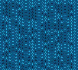 
Abstraction blue camouflage pattern, geometric seamless vector texture. Fashion print