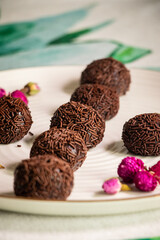 Brigadeiro, chocolate brazilian dessert