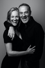 Beautiful happy commercial love couple