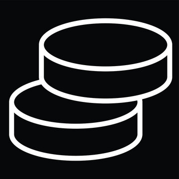 coin vector file (black and white )