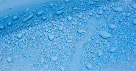 Water drops on metal background