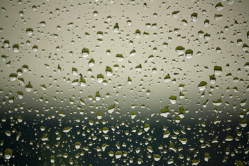 Water drops on a window