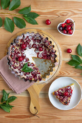 clafoutis with cherry delicious french dessert