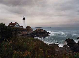 Fototapeta na wymiar Maine lighthouse 