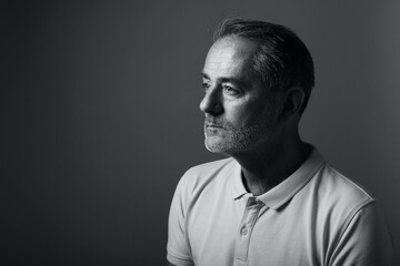 Portrait of a beautiful mature man