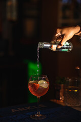 Classic and modern cocktails in the dark Dublin 2021