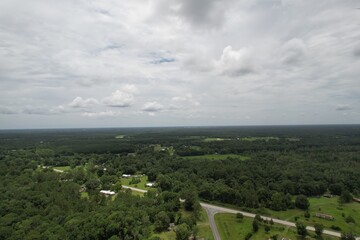 Aerial View of Storm Clouds in Florida