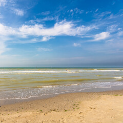 beautiful summer day	at Nieuwpoort, Belgium. 