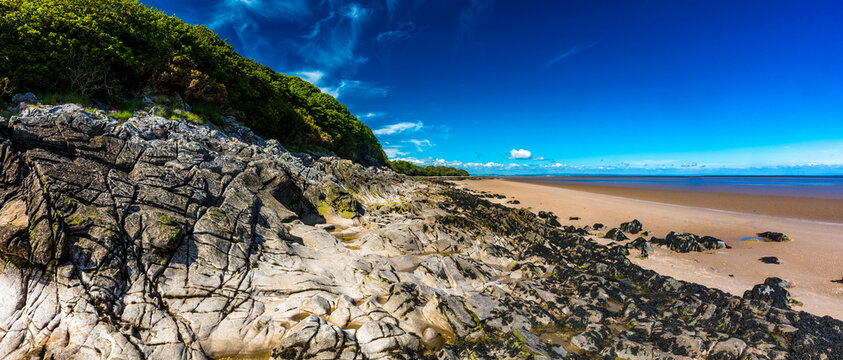 Powillimount Beach Coastline In Dumfries And Galloway, Scotland