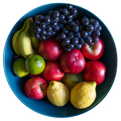 Isolated Organic Fruit Bowl