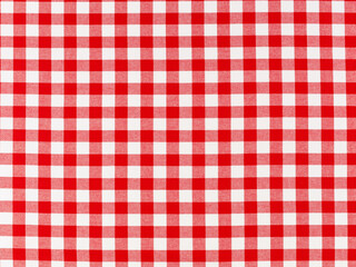 Checkered table cloth