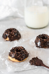 Bolinhos de cenoura com chocolate