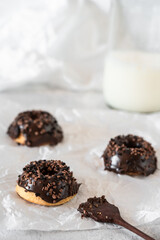 Bolinhos de cenoura com chocolate