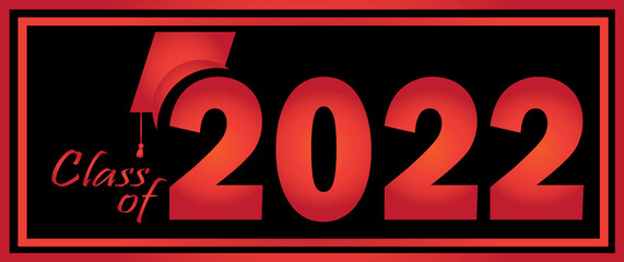 Graduation 2022 blk red