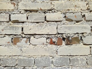 texture and background of old brick wall.