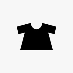 clothes sign on white background. line vector icon