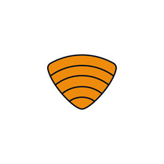 Sea Shell Icon in color icon, isolated on white background 
