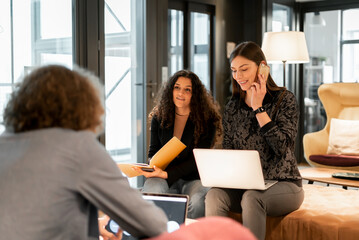 Office Workers In Co-Working Office