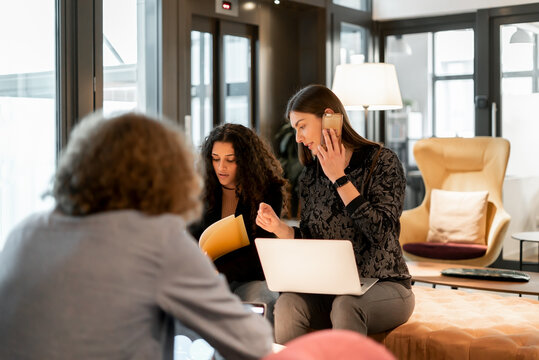 Office Workers In Co-Working Office