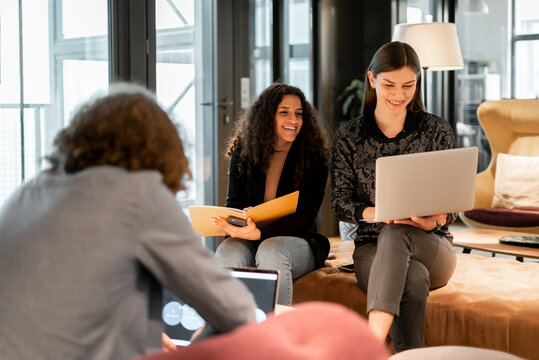 Office Workers In Co-Working Office