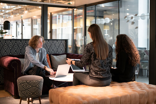 Office Workers In Co-Working Office