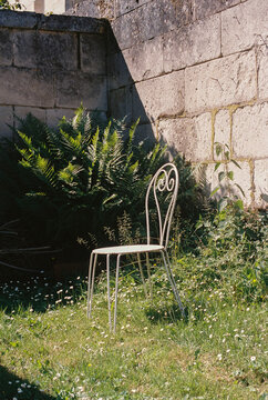 Random garden chair in the sun