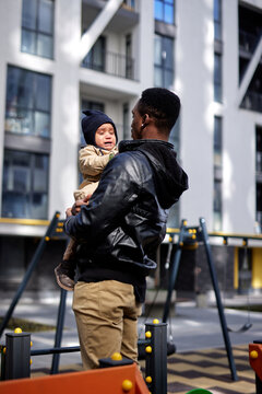 Baby feeling upset during walk 