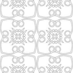 Vector geometric pattern. Repeating elements stylish background abstract ornament for wallpapers and backgrounds. Black and white colors 